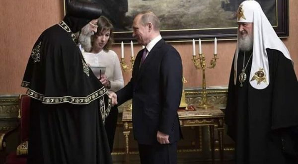President Putin receives Pope Tawadros 3