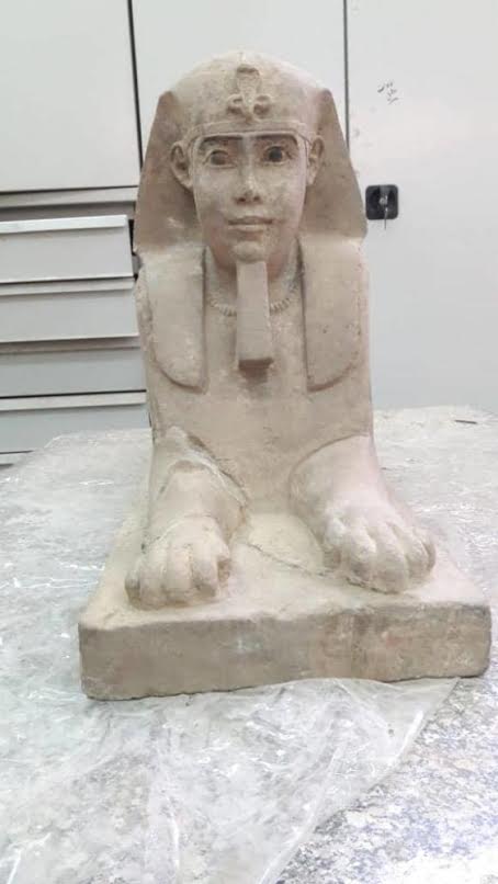Greek era sphinx uncovered in Kom-Ombo temple