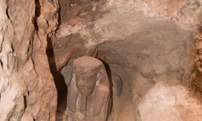 Greek era sphinx uncovered in Kom-Ombo temple