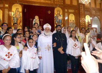 Female chanters in Coptic Mass