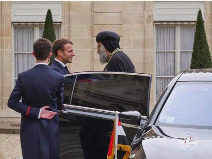Pope Tawadros meets President Macron, concludes visit to France and Belgium