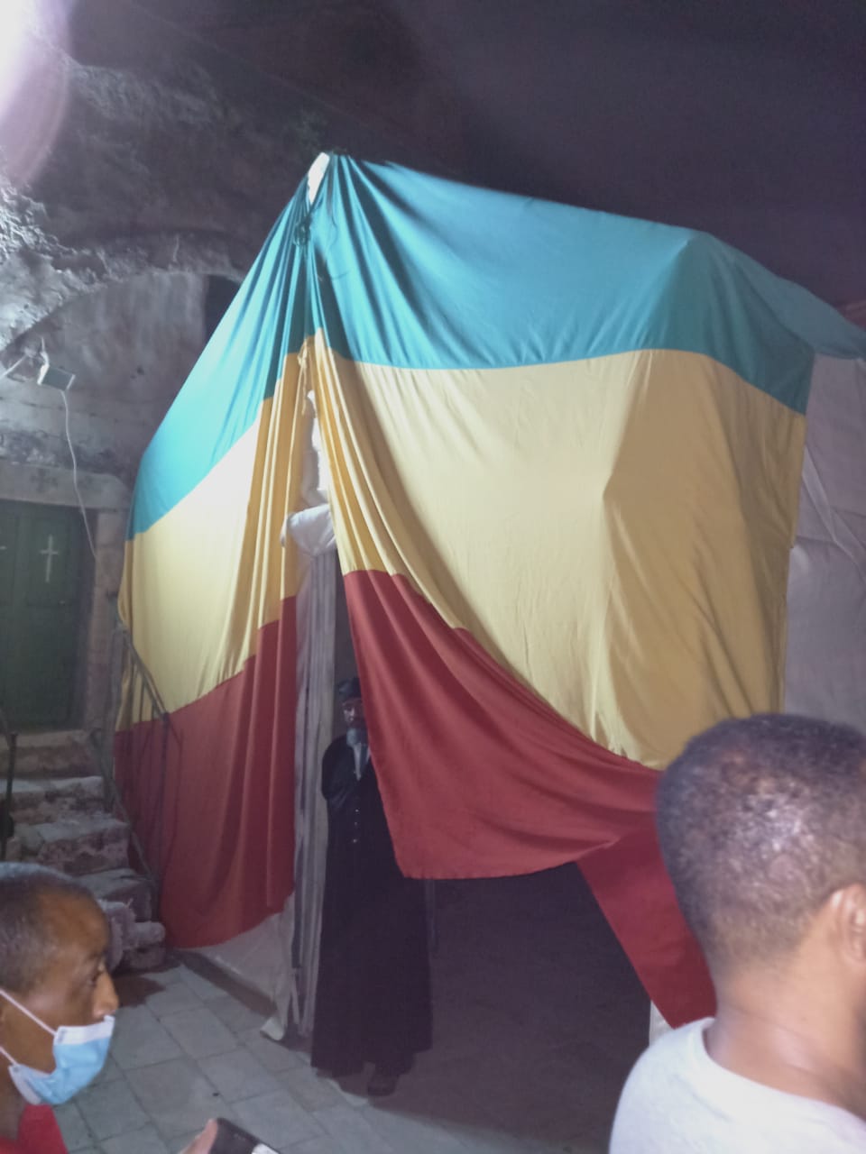 Ethiopian flag illegally flown at Coptic monastery