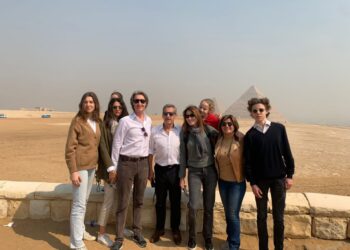 Former French President Sarkozy visits Egypt