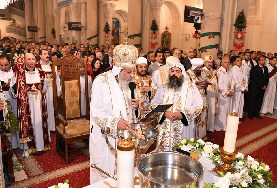 Pope Tawadros presides over Midnight Epiphany Mass in Alexandria: Feast of renewal