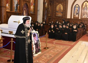 Pope at funeral of Anba Aghapius who “lived up to his name”