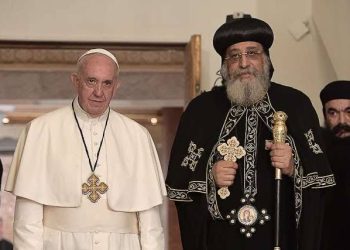 Pope Tawadros prays for Pope Francis