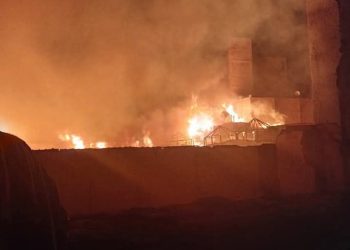 Fire in Qena church