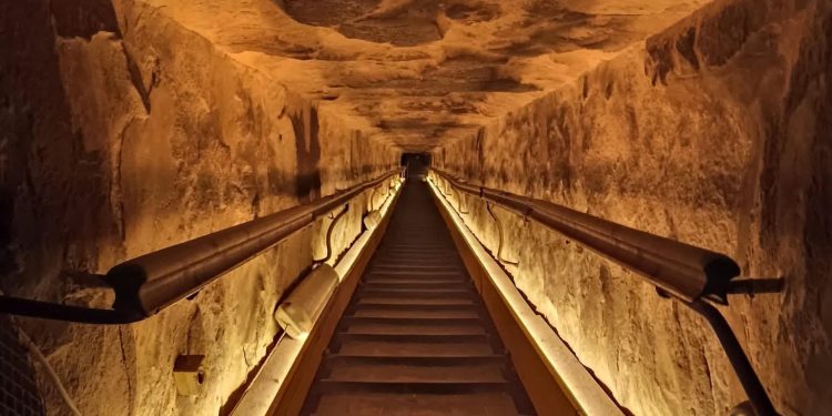 Giza pyramids get new eco-friendly interior lighting