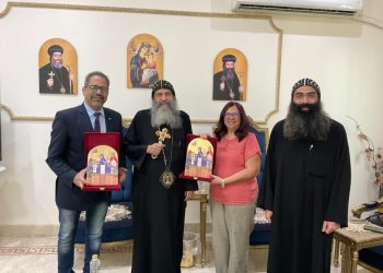 Watani talks to Anba Bigol, Bishop and Abbot of al-Muharraq Monastery of the Holy Virgin Mary